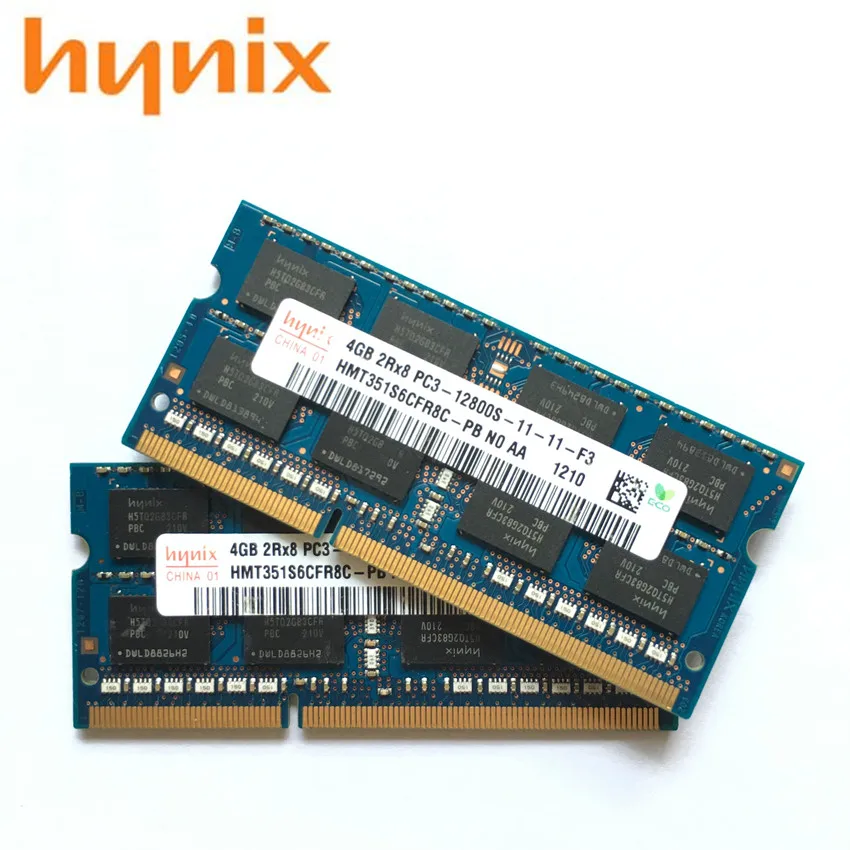 Hynix чипсет 4 Гб 2Rx8 12800S PC3 DDR3 1600 МГц ноутбук модуль памяти SODIMM RAM|Оперативная память| |