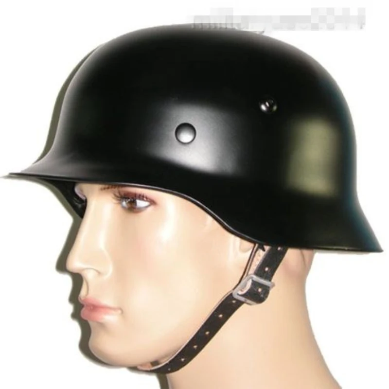 WW2 Пособия по немецкому языку Элит WH армия M35 M1935 Сталь шлем Stahlhelm Ретро высокий черный