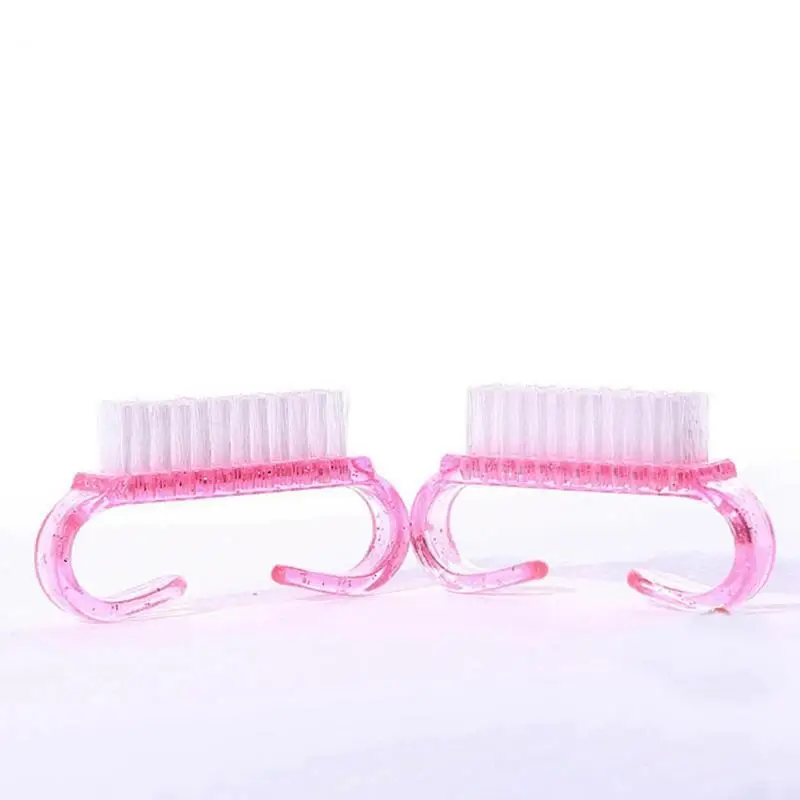 1pcs Nail Cleanse Clean Brush Tool Manicure File Sets Soft Pedicure Remove Dust Transparent Small Angle 3 Colors | Красота и здоровье