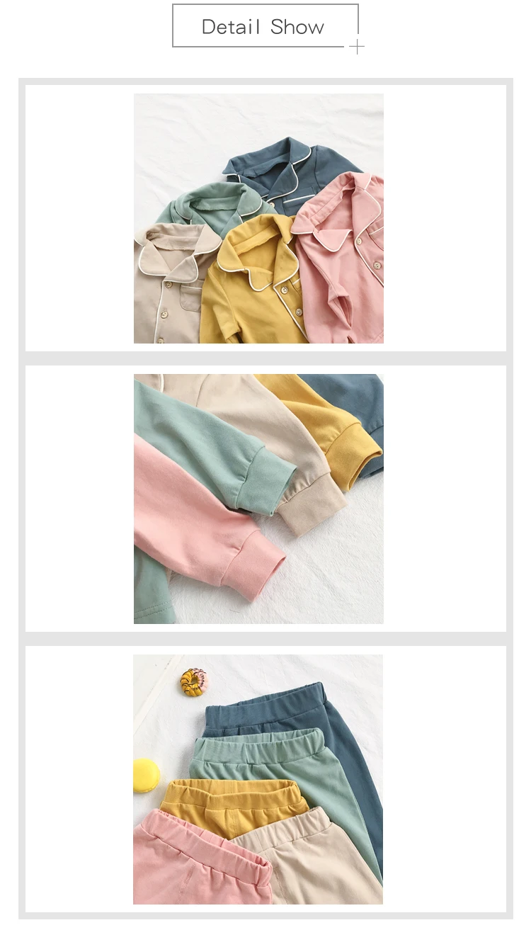 Lemonmiyu/Детские пижамы для новорожденных; Модный хлопковый спальный костюм для маленьких мальчиков и девочек; весенне-осенняя одежда для сна унисекс с длинными рукавами