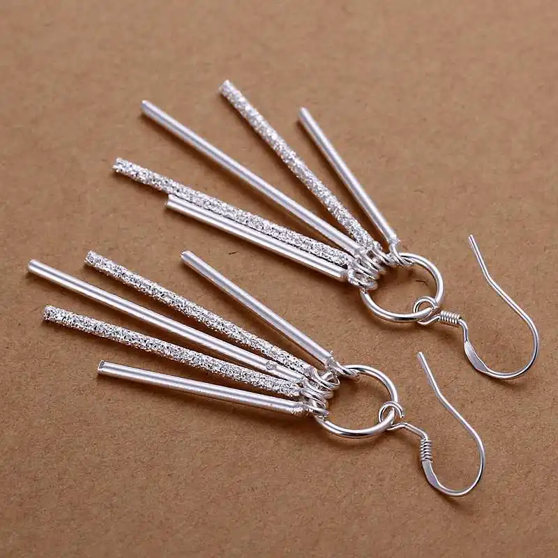 Посеребренные серьги украшения для женщин пять пост ювелирные мужские Оптовая и