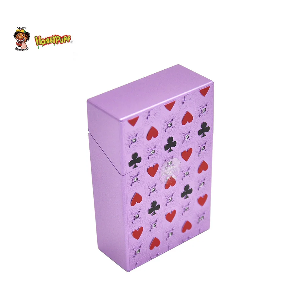 HONEYPUFF пластиковый чехол для сигарет, чехол для хранения обычных сигарет в стиле покера, пластиковый держатель для табака, коробка, портативный органайзер, инструмент