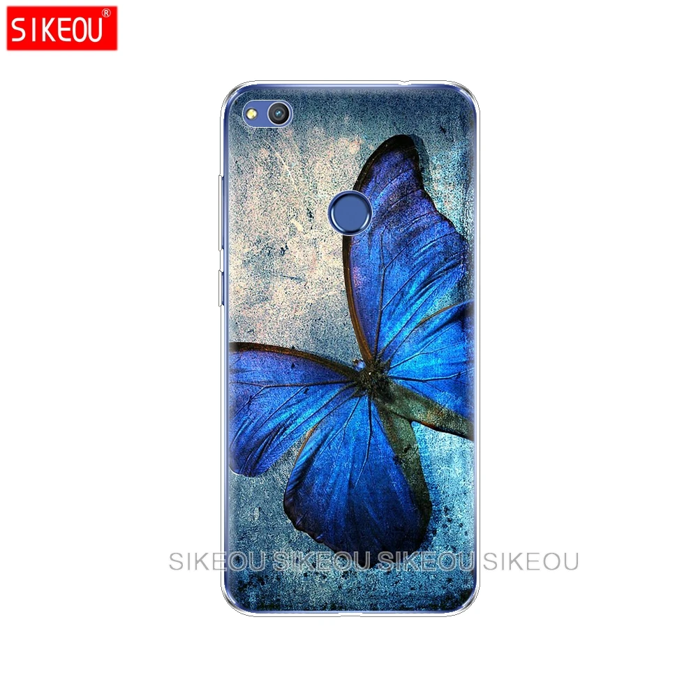 Силиконовый чехол для huawei honor 8 honor 8 lite, чехол, мягкая задняя крышка из ТПУ 360, полностью Защитные чехлы для телефонов с принтом, прозрачный чехол - Цвет: 61275