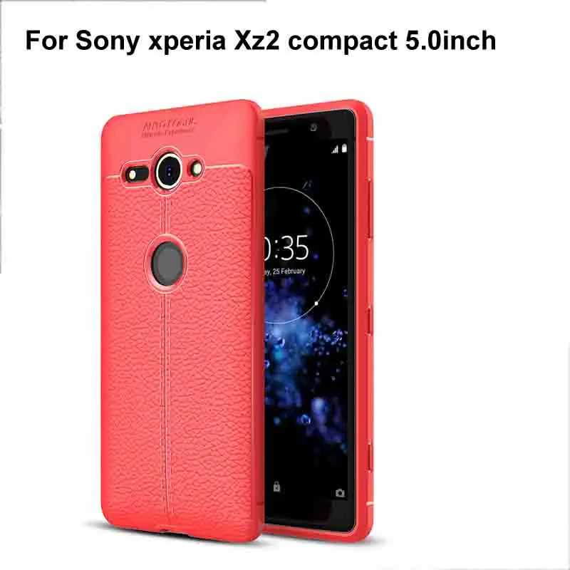 Мягкий силиконовый чехол из ТПУ для Xperia XZ2 Compact H8324 защитный телефона PC Рамка