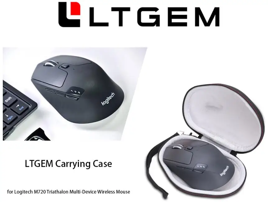 LTGEM EVA Жесткий Чехол для logitech M720 Triathalon multi-устройства беспроводная мышь-Дорожная Защитная сумка для переноски