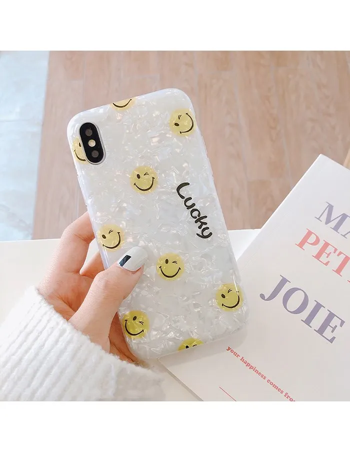 Чехол для телефона Gimfun Smile Face блестящий Блестящий силиконовый чехол из ТПУ Iphone 6s 7