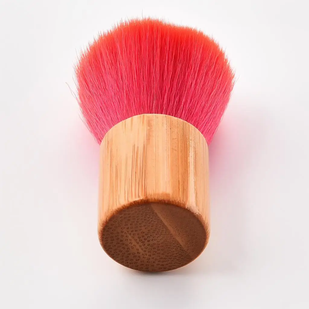 GUJHUI 2 шт. набор кистей для макияжа Бамбуковая кисть румян + Красная деревянная