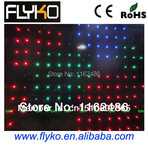 Бесплатная доставка Китайская светодиодная занавеска занавес для музыки видео