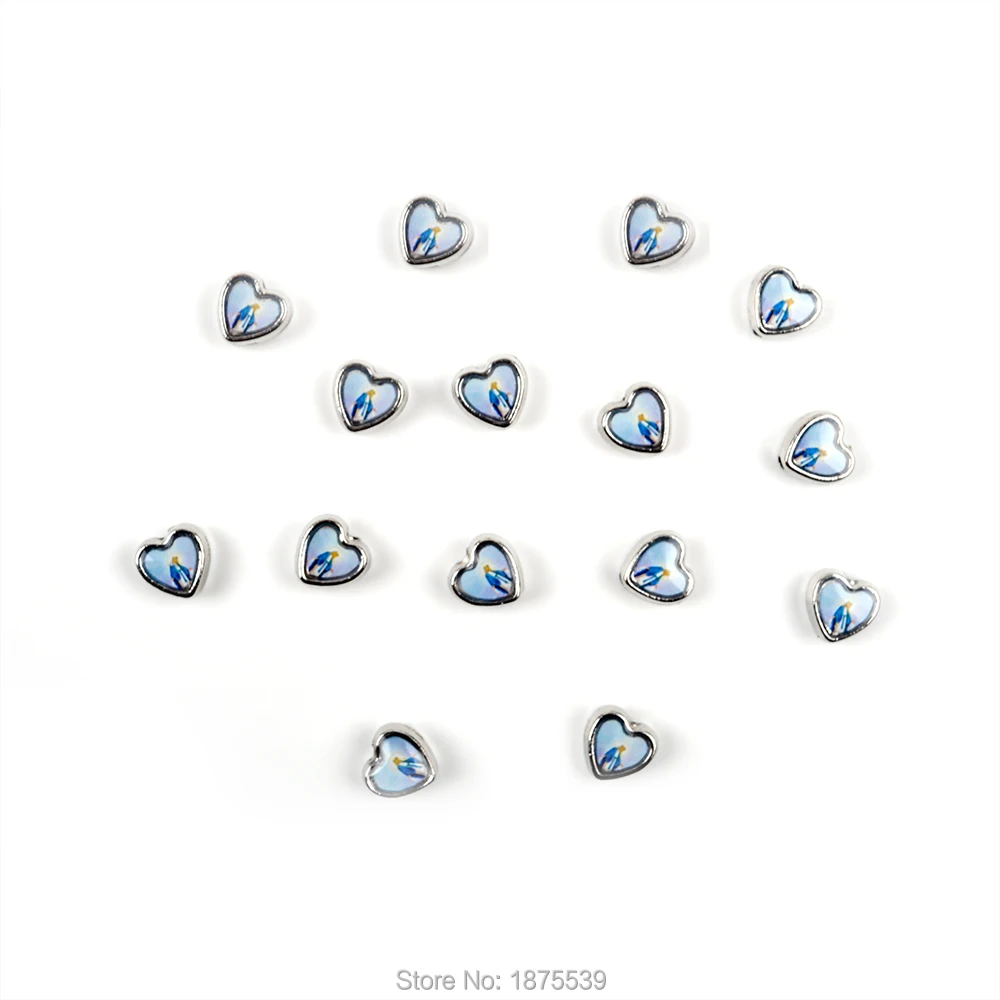 Heart Alloy Bead Our Lady of Grace Color Picture | Украшения и аксессуары