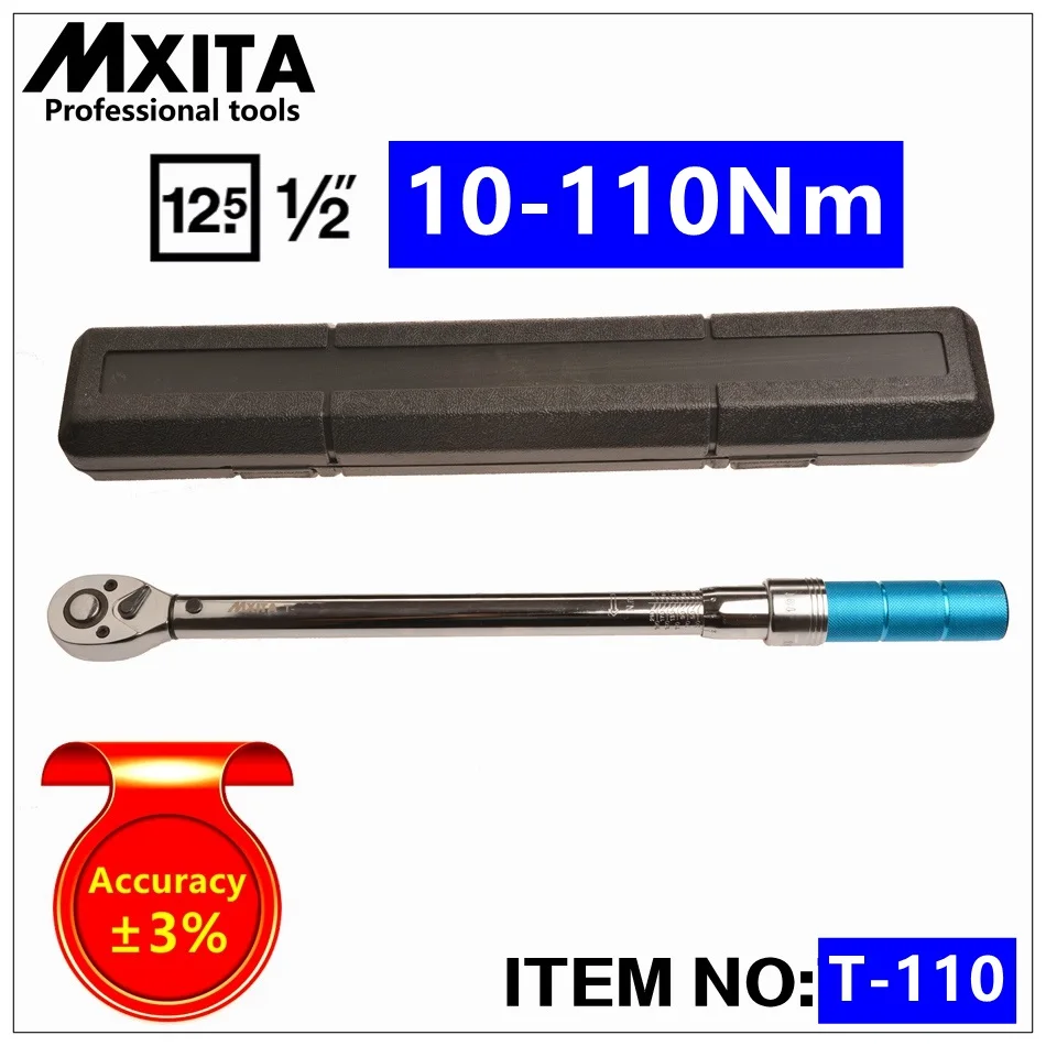 MXITA ручной инструмент 1/2 &quot10 110N Профессиональный динамометрический ключ для