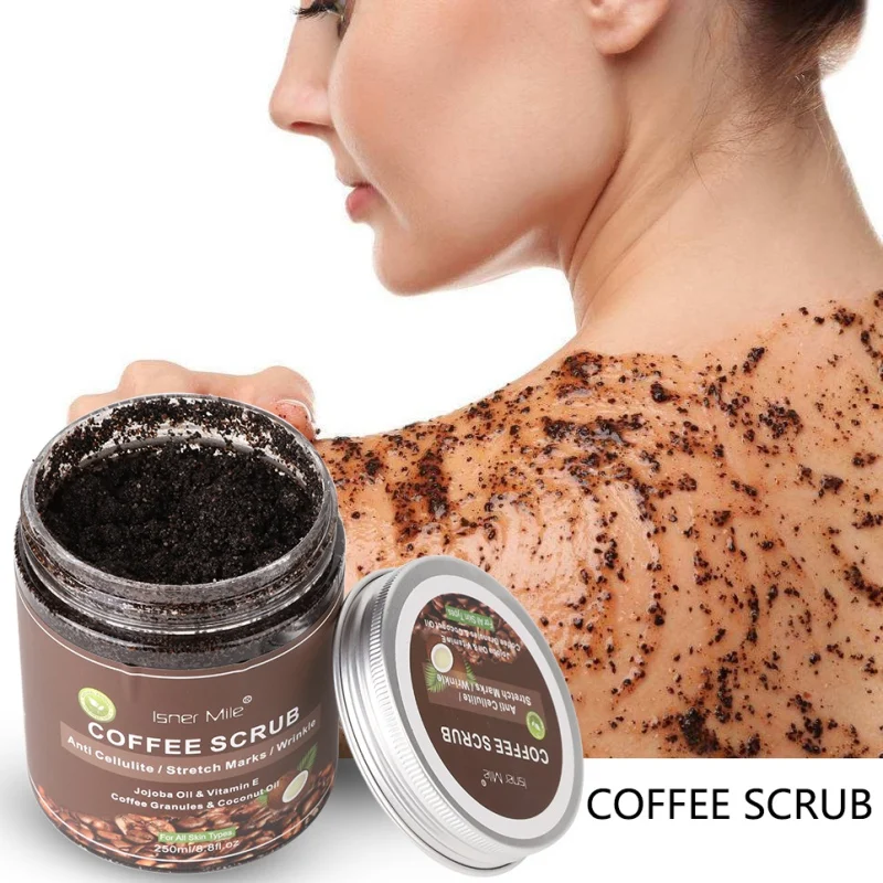 

250ml Coffee Facial Body Scrub Whitening Cream Exfoliating Remove Cleaning Anti Cellulite Skin Care Stretch Marks Wrinkle Health