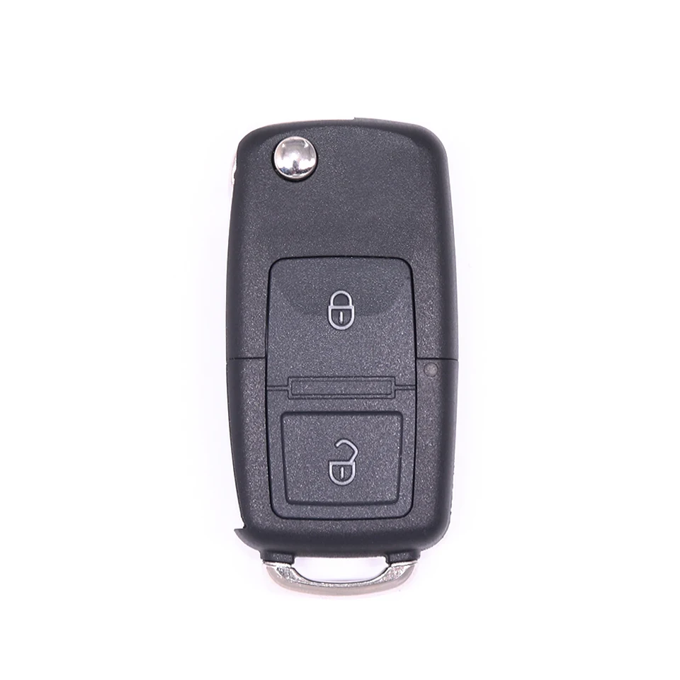 Автомобильный ключ с держателем батареи 2 кнопки складной автомобиль