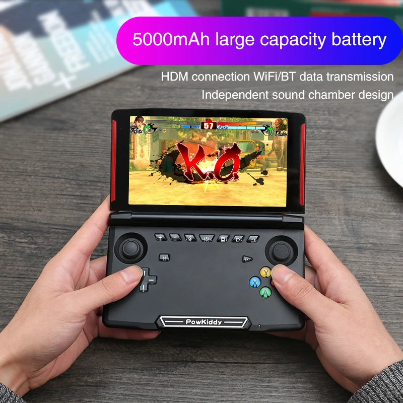 X18 ПК с Android портативная игровая консоль 5,5 дюймовый сенсорный экран MTK8163 четырехъядерный 2G ram 16G rom видео Портативный игровой плеер детский подарок
