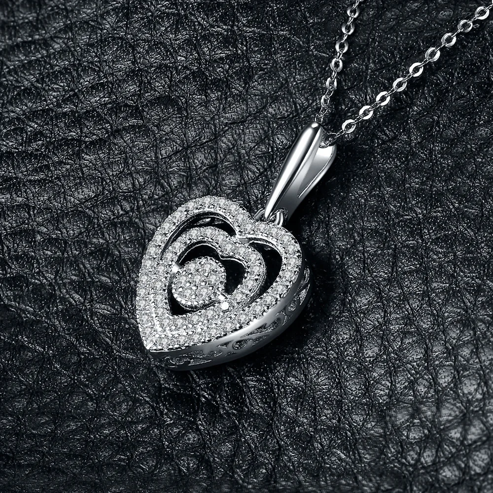 JewelryPalace Романтический 0.6ct кубического циркония Кулоны в форме сердца для Для