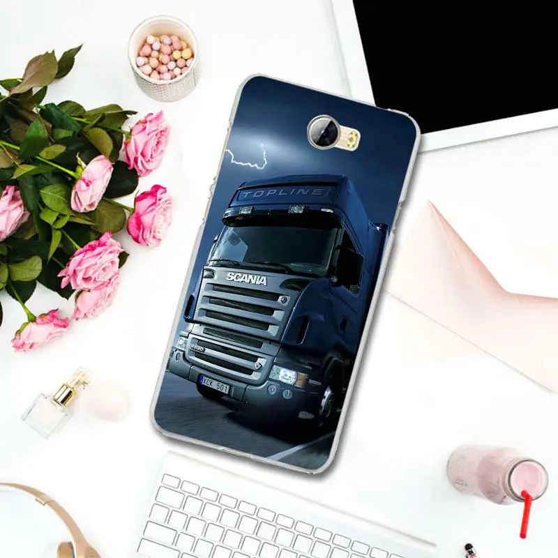 Мягкий ТПУ силиконовый чехол для телефона huawei P8 P9 P10 P20 P30 mate 10 Lite Pro Y3 Y5 Y6 II Honor 7 Smart Super Cool Heavy Truck Car