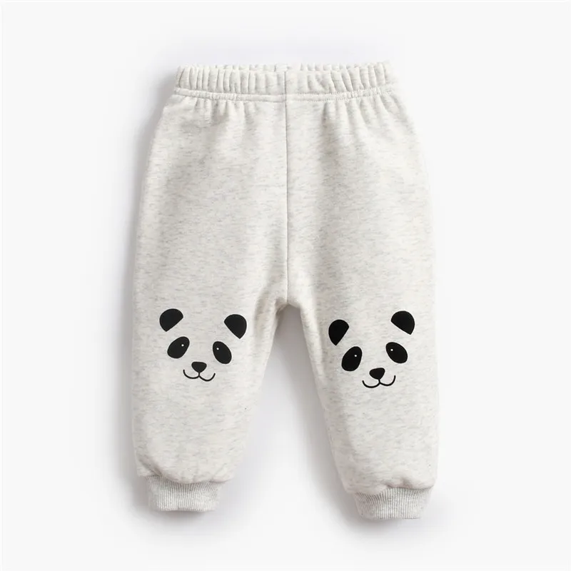 Детские штаны теплые для мальчиков детские с вельветом зимние животными