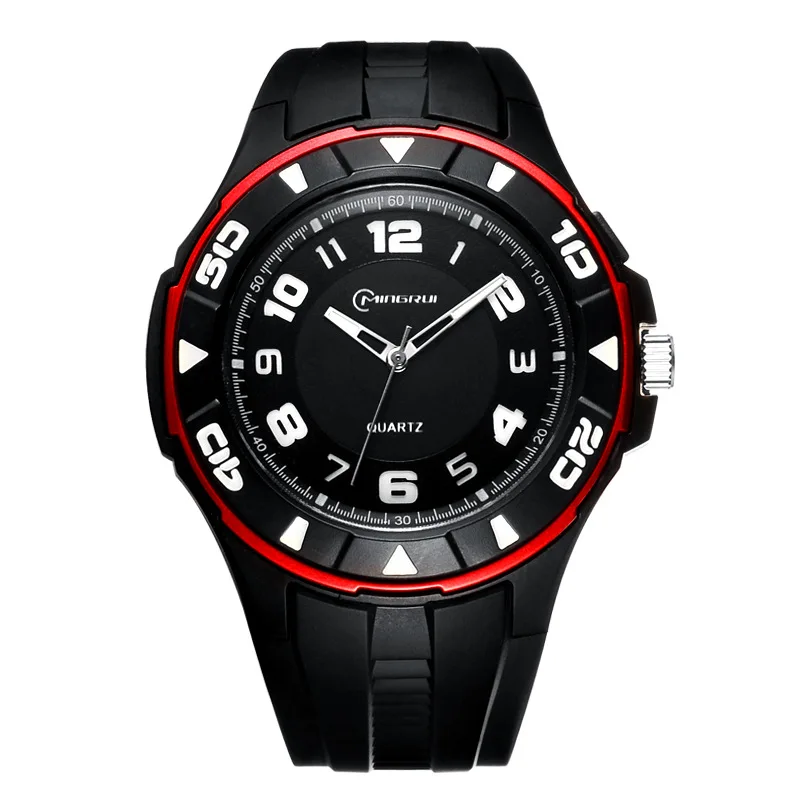 Мужские часы 2020 MINGRUI ударопрочные спортивные водонепроницаемые силиконовые