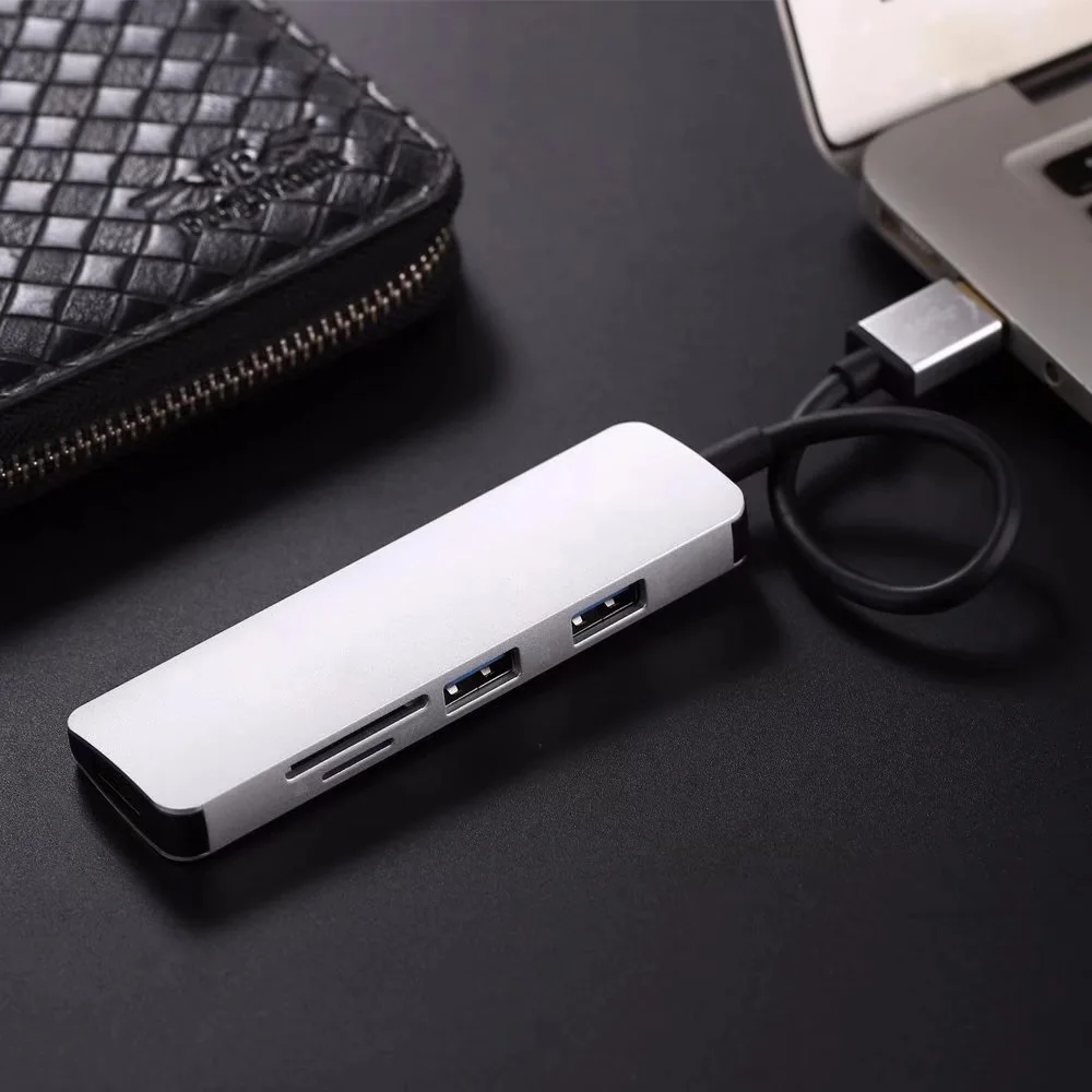 Ультратонкий алюминиевый USB 3 0 концентратор адаптер конвертер с портами и SD/TF