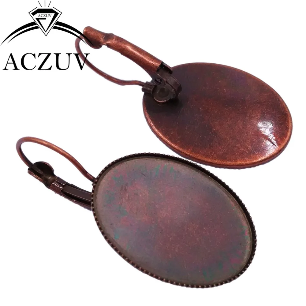 100 шт. серьги основа Безель пустые настройки кабошон серебро/металл