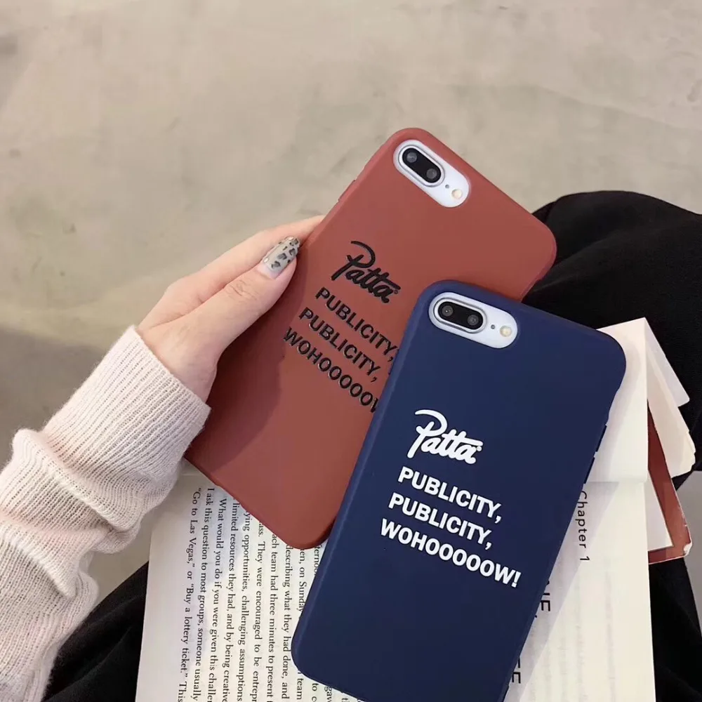 Tide модный голландский бренд Patta Мягкий силиконовый чехол для телефона iphone 6 6plus 7