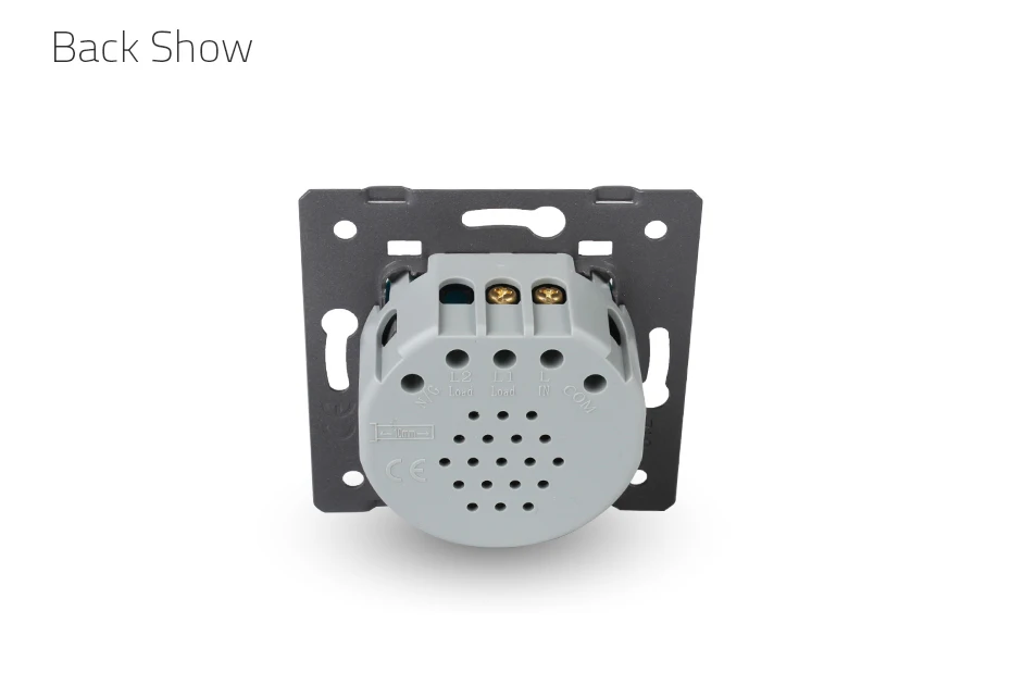Livolo DIY основание сенсорного экрана настенный выключатель света, стандарт ЕС, AC 220~ 250 В, VL-C701(стекло не включено
