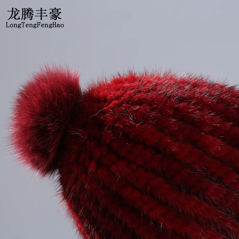 Женская Зимняя Шапка бини из 100% натурального меха норки|mink fur hats|fur hatreal mink hat |