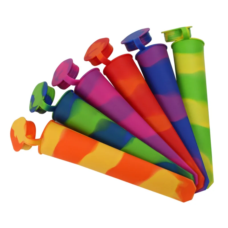Kitnover 6 шт./компл. силиконовая форма для мороженого Форма с крышкой создатели пуш