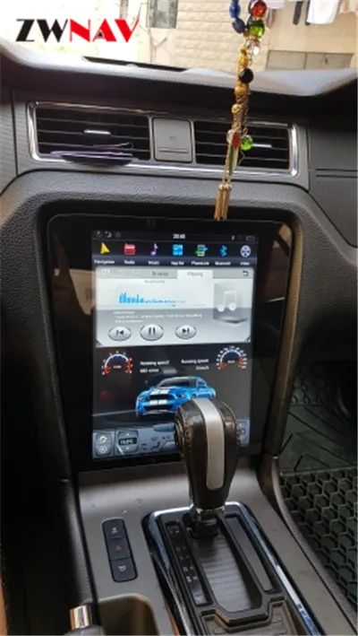 Android 8,1 PX6 4 Гб+ 64 ГБ для Ford Mustang 2010- ручной автоматический кондиционер Carplay gps Tesla стиль экран навигации
