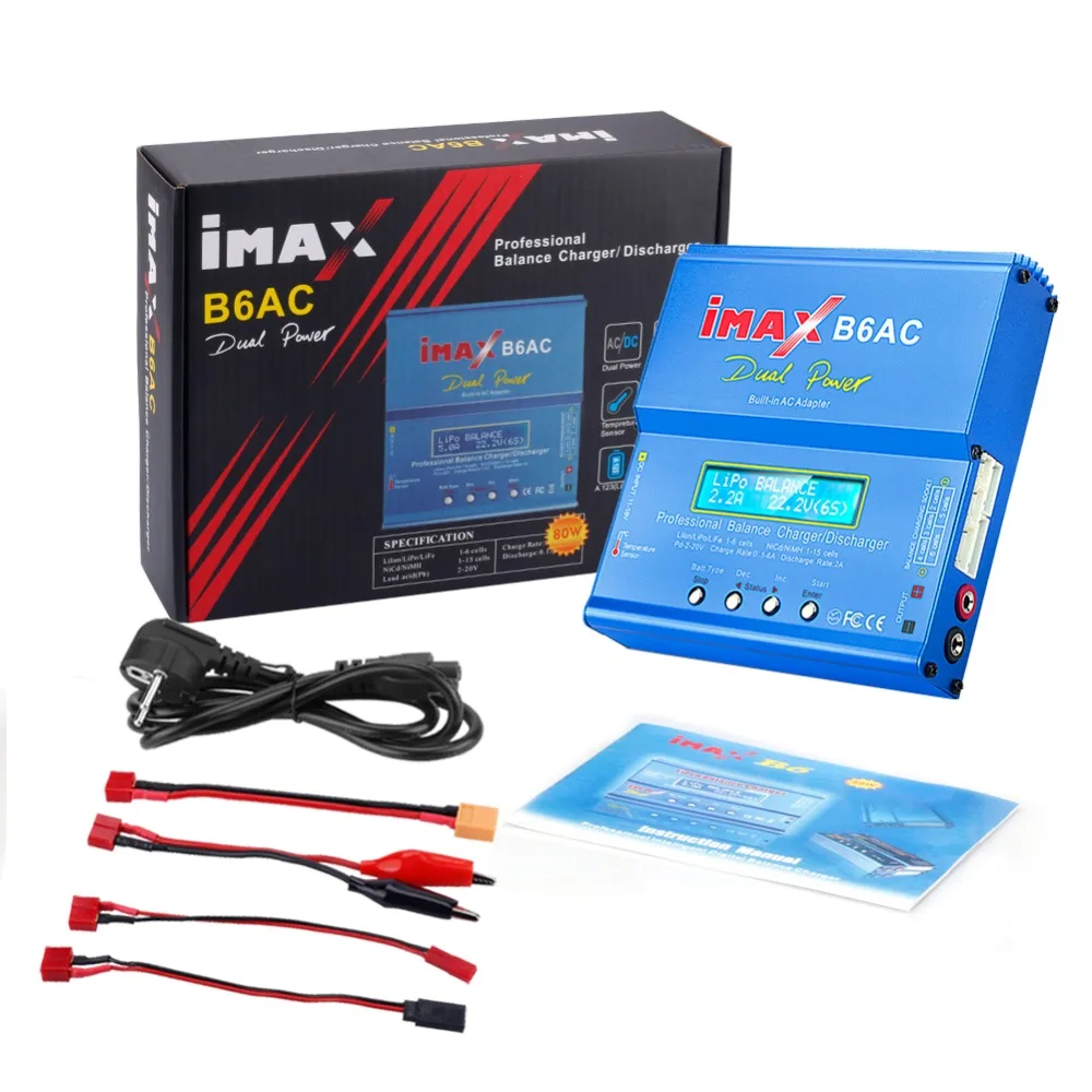 HTRC iMAX mini B6 AC RC зарядное устройство Lipo батарея баланс зарядное устройство 80 Вт 6A Nimh Nicd Батарея баланс зарядное устройство RC Dis зарядное устройство