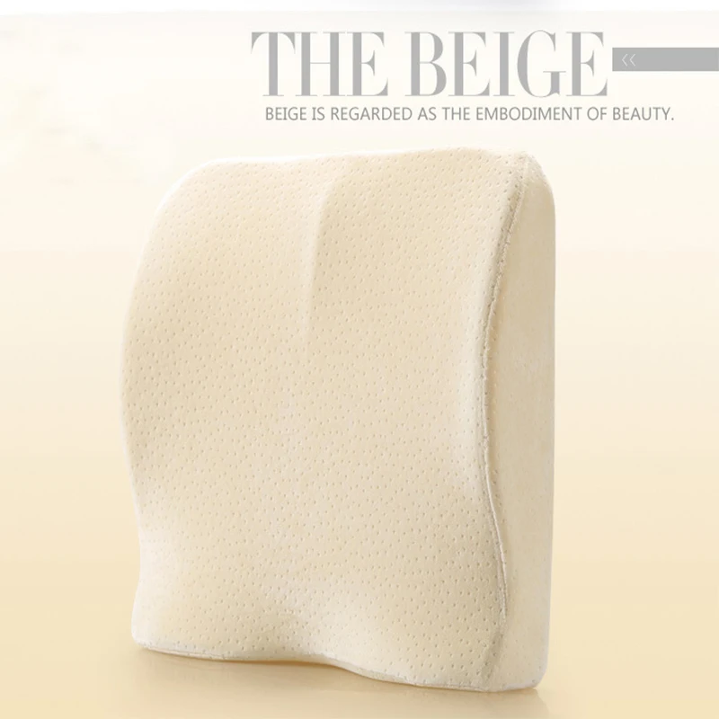 Multi-function office cushion lumbar memory foam car back support pillow travel chair backrest | Дом и сад