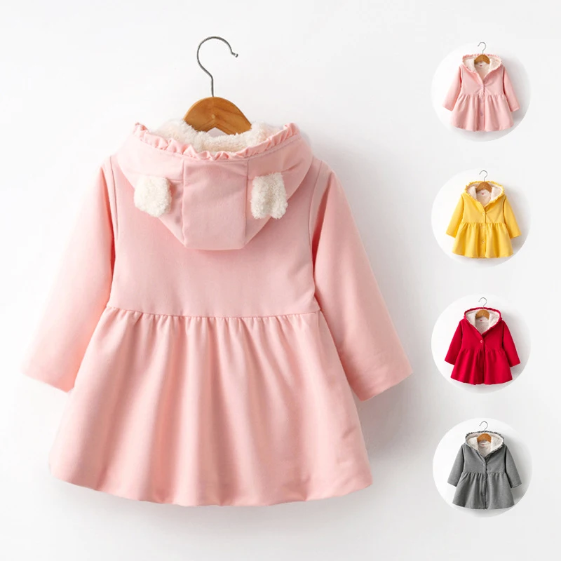 Детское платье подкладкой из искусственного меха ASOS балахон B014 Детская зимняя