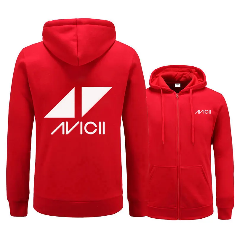 Мужская/Женская толстовка с капюшоном AVICII черная в стиле хип хоп на