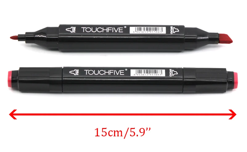 TOUCHFIVE 30/40/80/168 Цвета черный Средства ухода за кожей рисунок Маркеры алкоголя двойной возглавлял советы для Manga рисунок маркер Дизайн