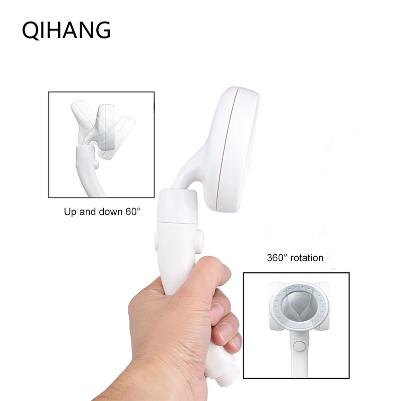 Handheld Shower Single Head Water Saving Rainfall Filter High Pressure ABS Bathroom Accessories | Обустройство дома