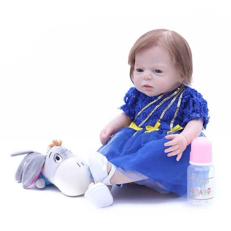 2018 Новый 50 см всего тела силикона Reborn Baby Doll игрушки Lifelike Детские принцессы куклы