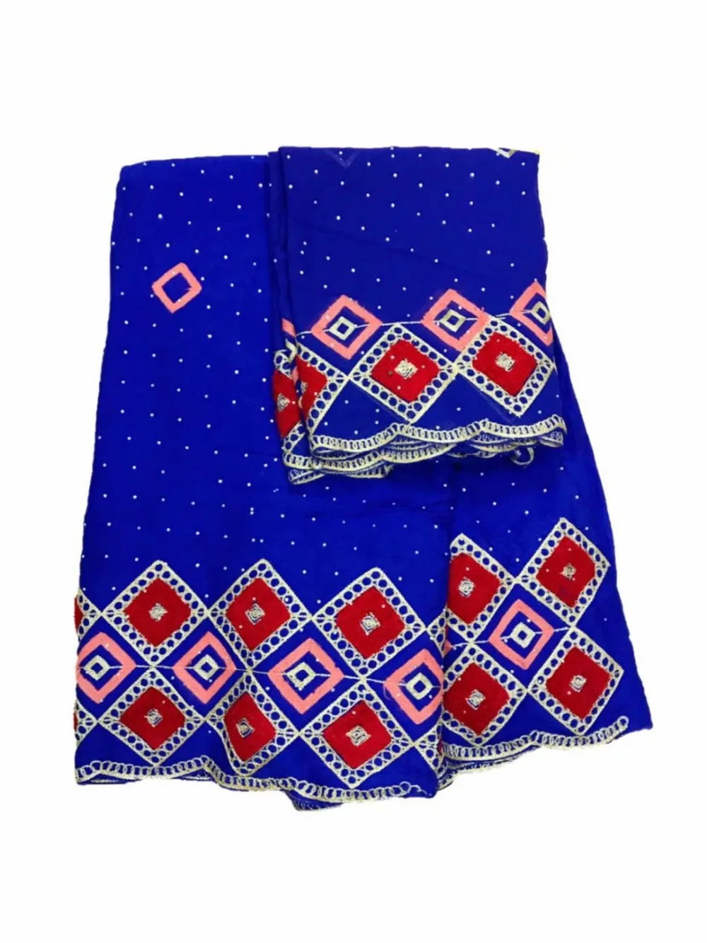 Африканский кружевной ткани 5 двор фиолетовый красный материал для шитья