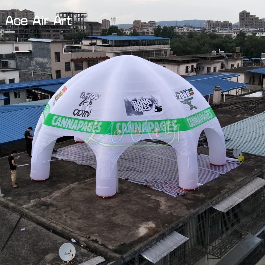 Огромная надувная купольная палатка паук диаметром 10 м место для сбора событий с