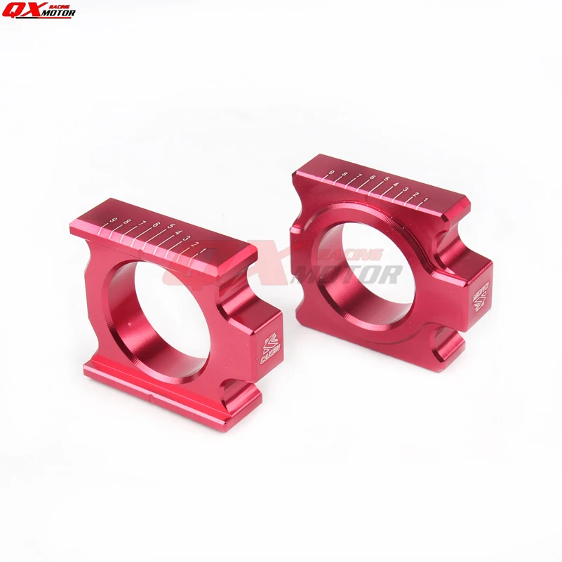 CNC алюминиевая задняя цепь регулятора оси блоков для CR125/250R CRF250R/250X 450R/450X мотоцикла