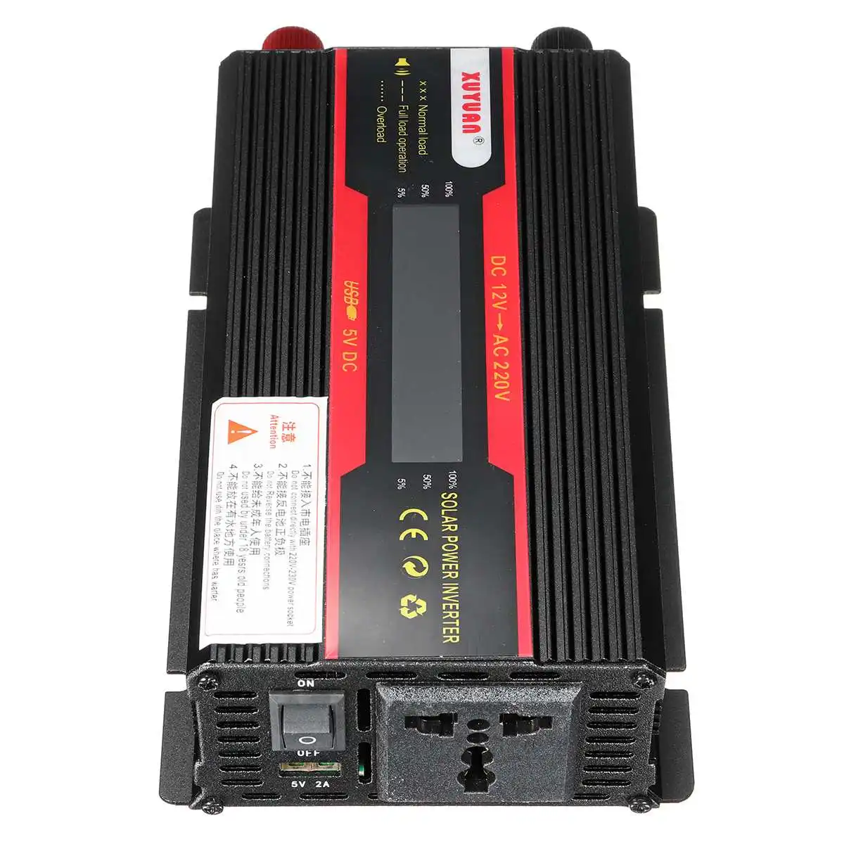 Модифицированная синусоида преобразователь KROAK 3000W Мощность инвертор ЖК-дисплей Дисплей DC 12 V/24 V к переменному току 110 V/220 V для грузовых автомобилей
