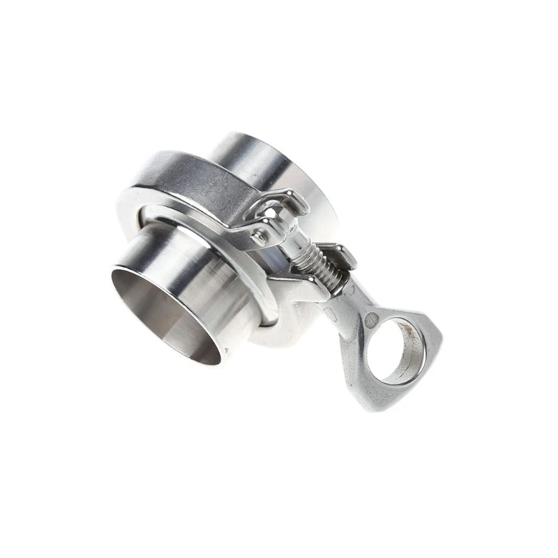 

New Arrive 51mm 38mm 304 Stainless Steel Sanitary Pipe Weld Ferrule + Tri Clamp + PTFE Gasket Set