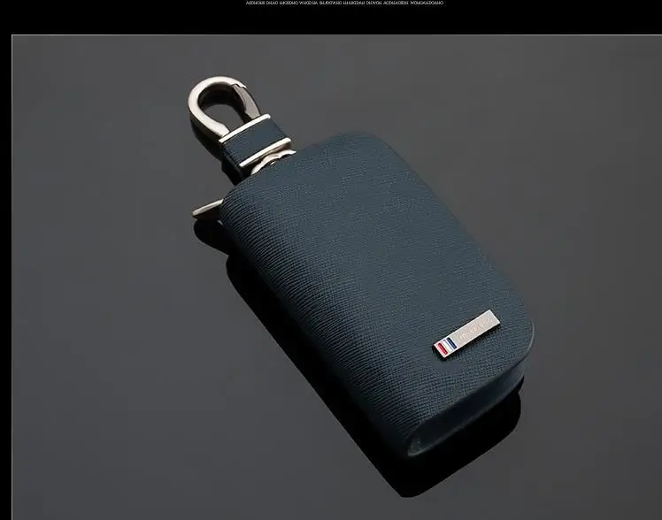 Чехол для автомобильного ключа из синей морозной кожи чехол ключей Lexus Chevrolet Citroen