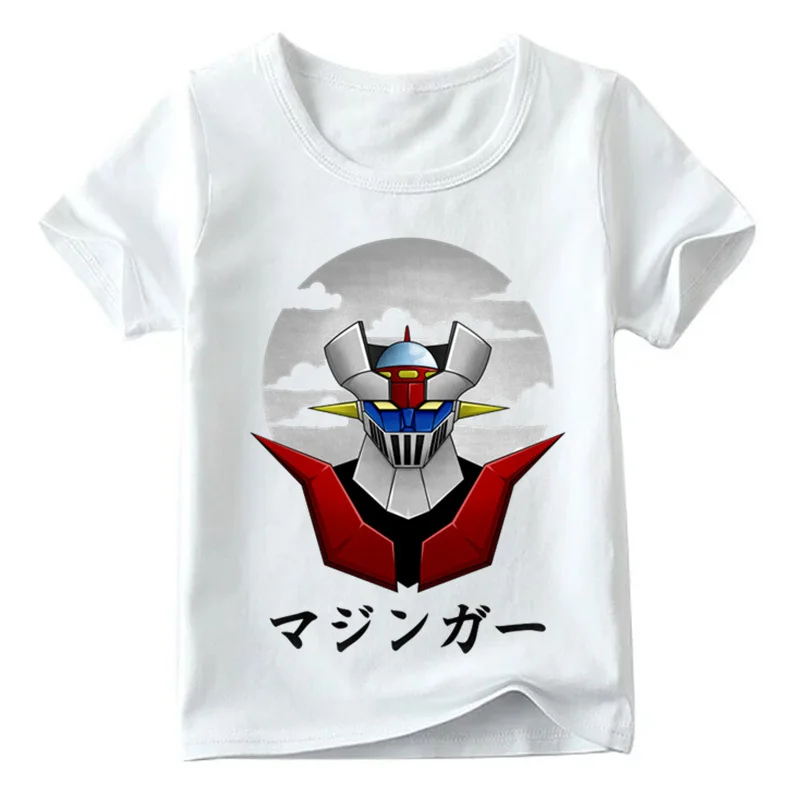 2019 Детская футболка Mazinger Z с японским комиксом и ретро принтом для мальчиков