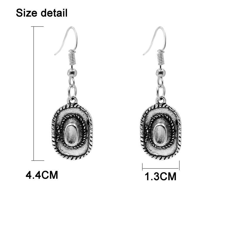 Женские винтажные серьги-подвески Tibets Серьги серебряного цвета в готическом