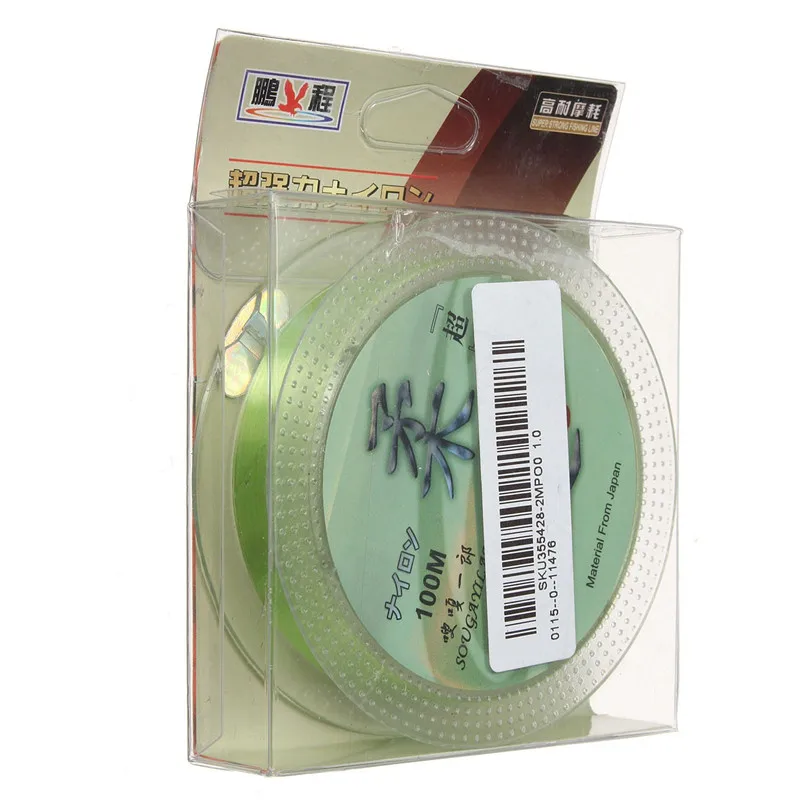2016 Новейший Профессиональный Прочный Нейлон Прозрачный Фтороуглерод Зеленый 100