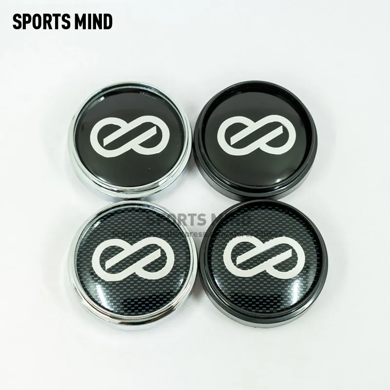 

20 X 66MM Car Wheel Center Hub Caps for ENKEI Emblem Logo chrome / black Auto Styling Rim Hub Cap