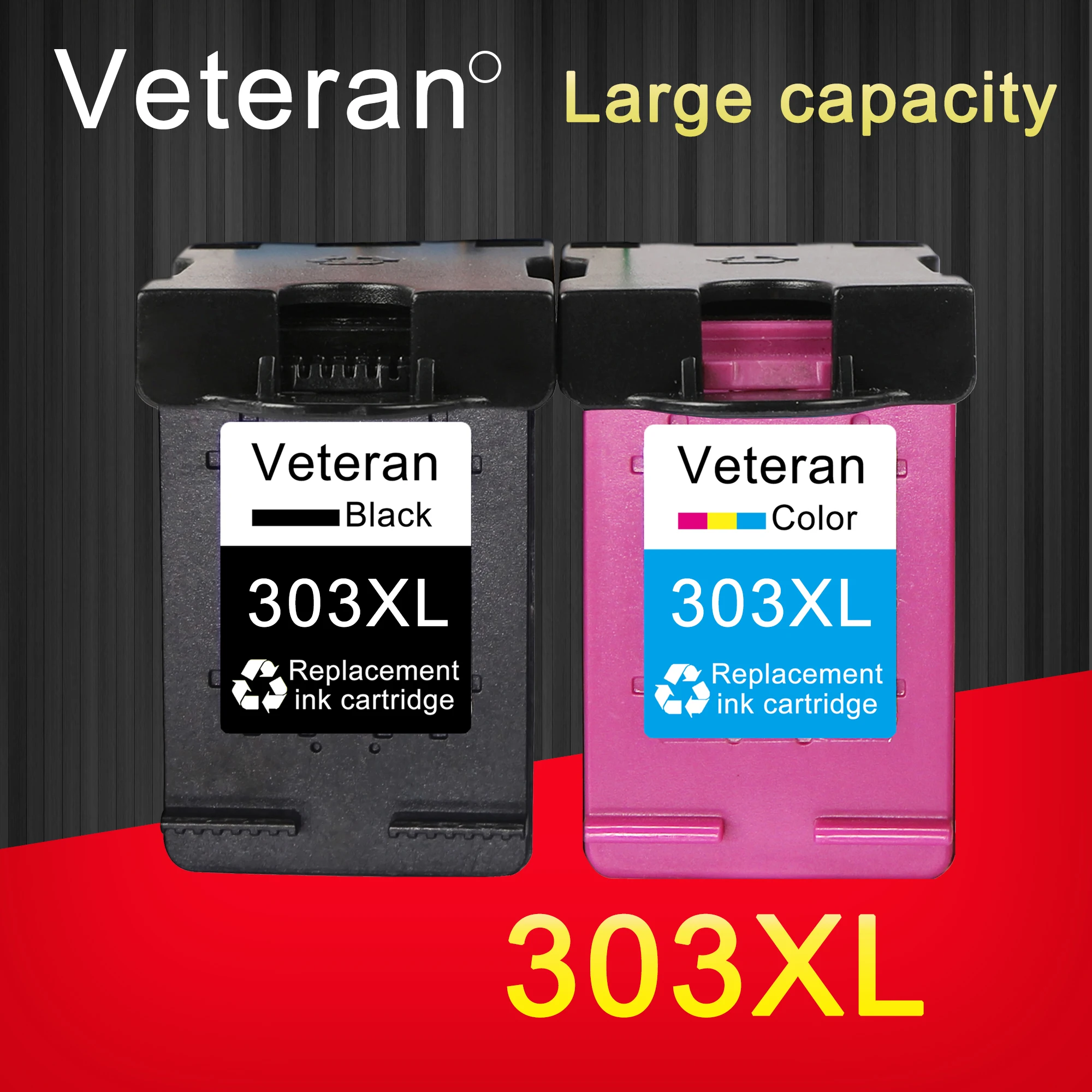 Ветеран 303XL Совместимый картридж для hp 303 xl чернильный Envy 6020 6030 6220 6230 7120 7130 7134 7830