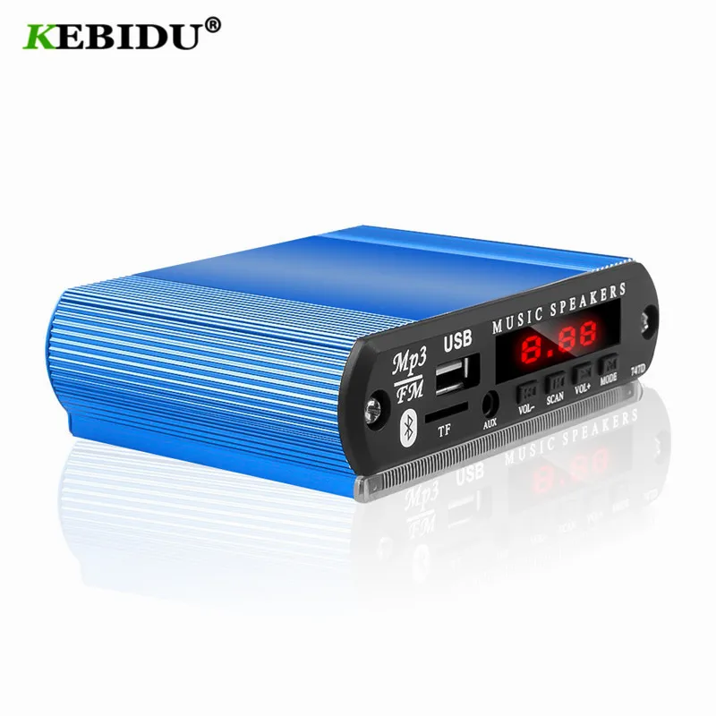 KEBIDU MP3 плеер беспроводной Bluetooth MP3 WMA декодер доска автомобильный аксессуар с функцией записи Поддержка USB/SD/FM аудио модуль