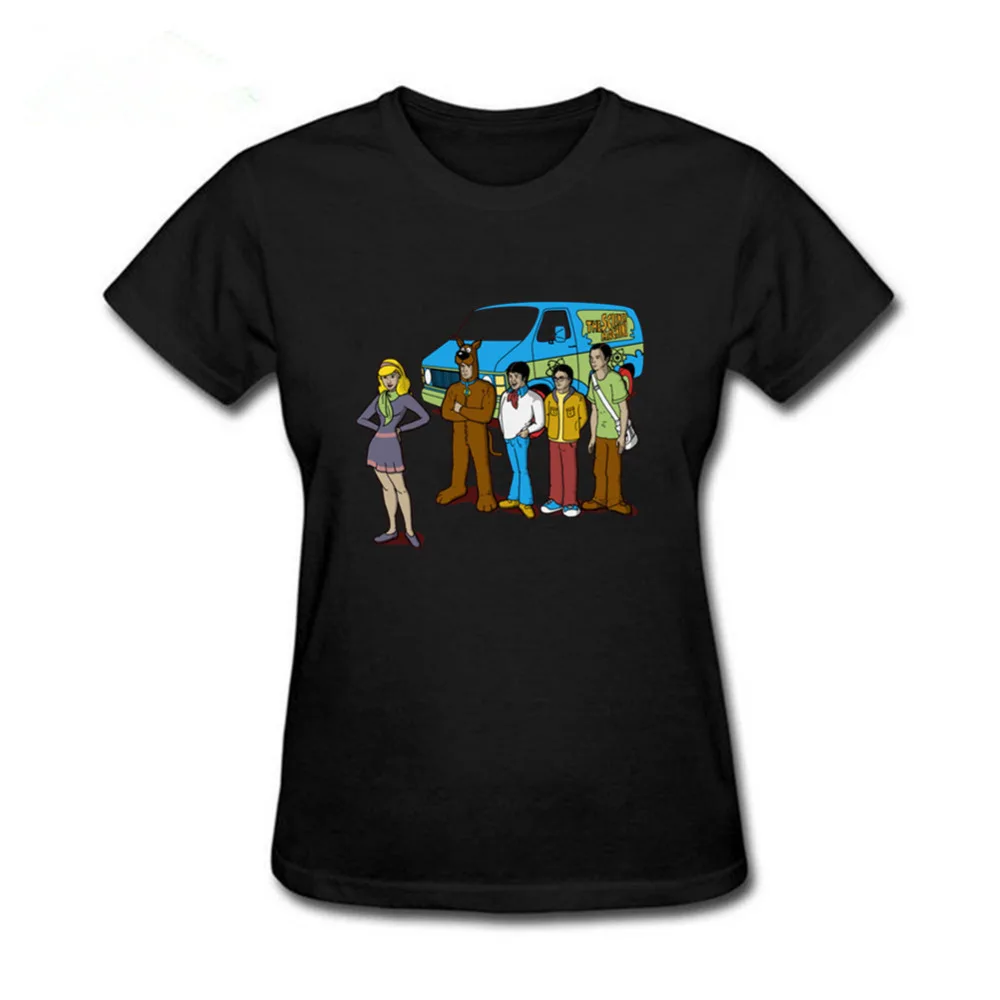 Женская футболка The Science Machine Big Bang Theory 100% хлопковые рубашки с коротким рукавом