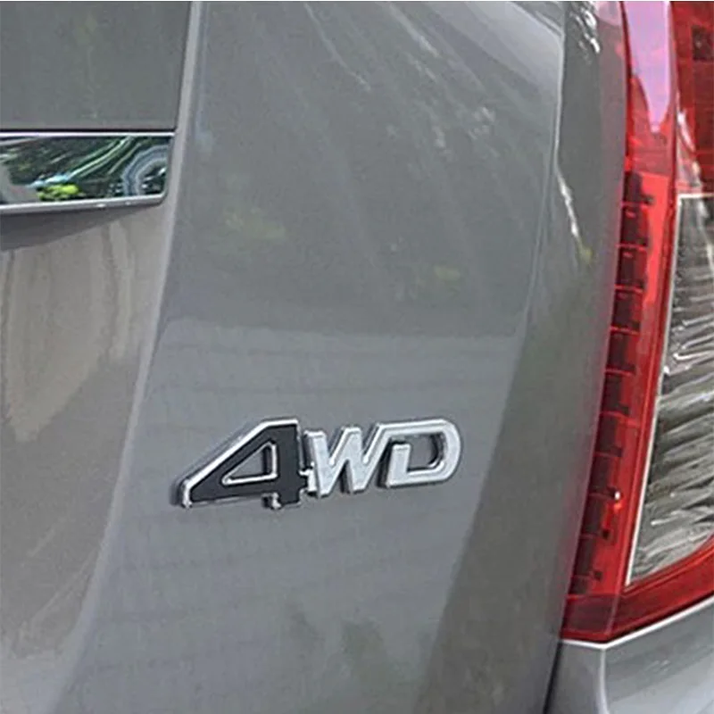 3D 4WD 4x4 металлические наклейки автомобильные для Suzuki Grand Vitara 2016 Swift SX4 Jimny Honda CRV Accord