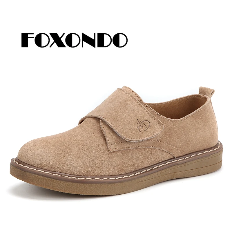 FOXONDO/Коллекция 2018 года сезон осень женские кроссовки на плоской подошве лоферы
